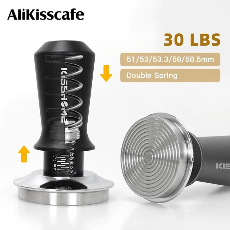 Doseur de café 30lb, pression constante calibrée, Double ressort 51mm 53mm 58mm, accessoires pour machine à expresso Breville, outils Barista